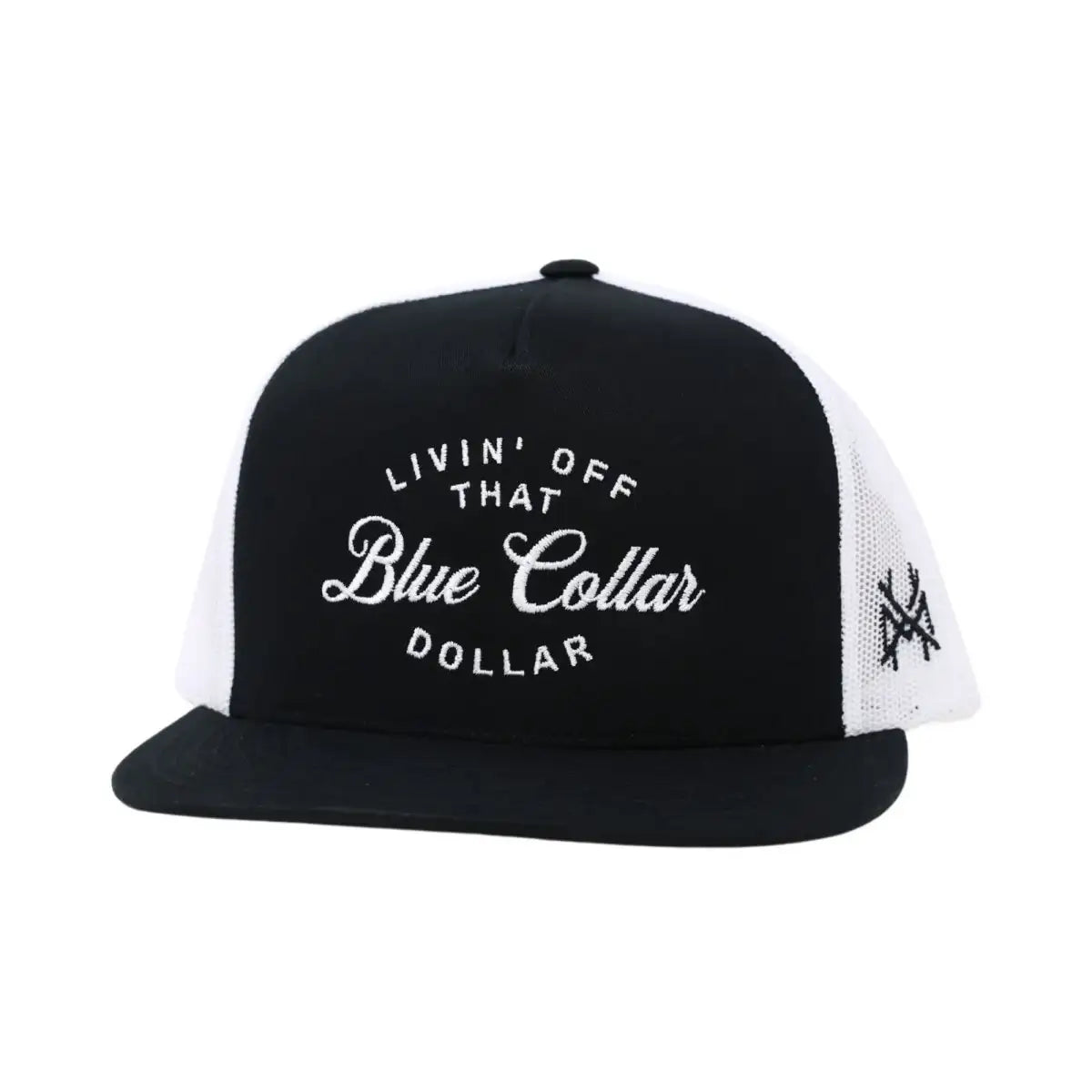 Black and White LIVIN Trucker Hat Outside the Lines Trucker Cap – Outskirt Living main image 2