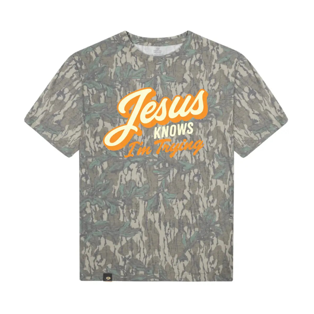 Jesus Knows I'm Trying T-Shirt – The Mad Hatter Company