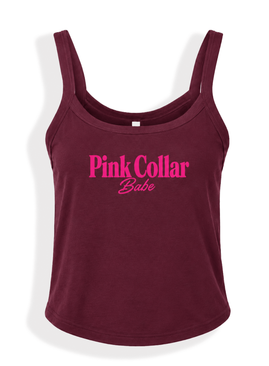 Pink Collar Babe Tank Top - The Mad Hatter Company