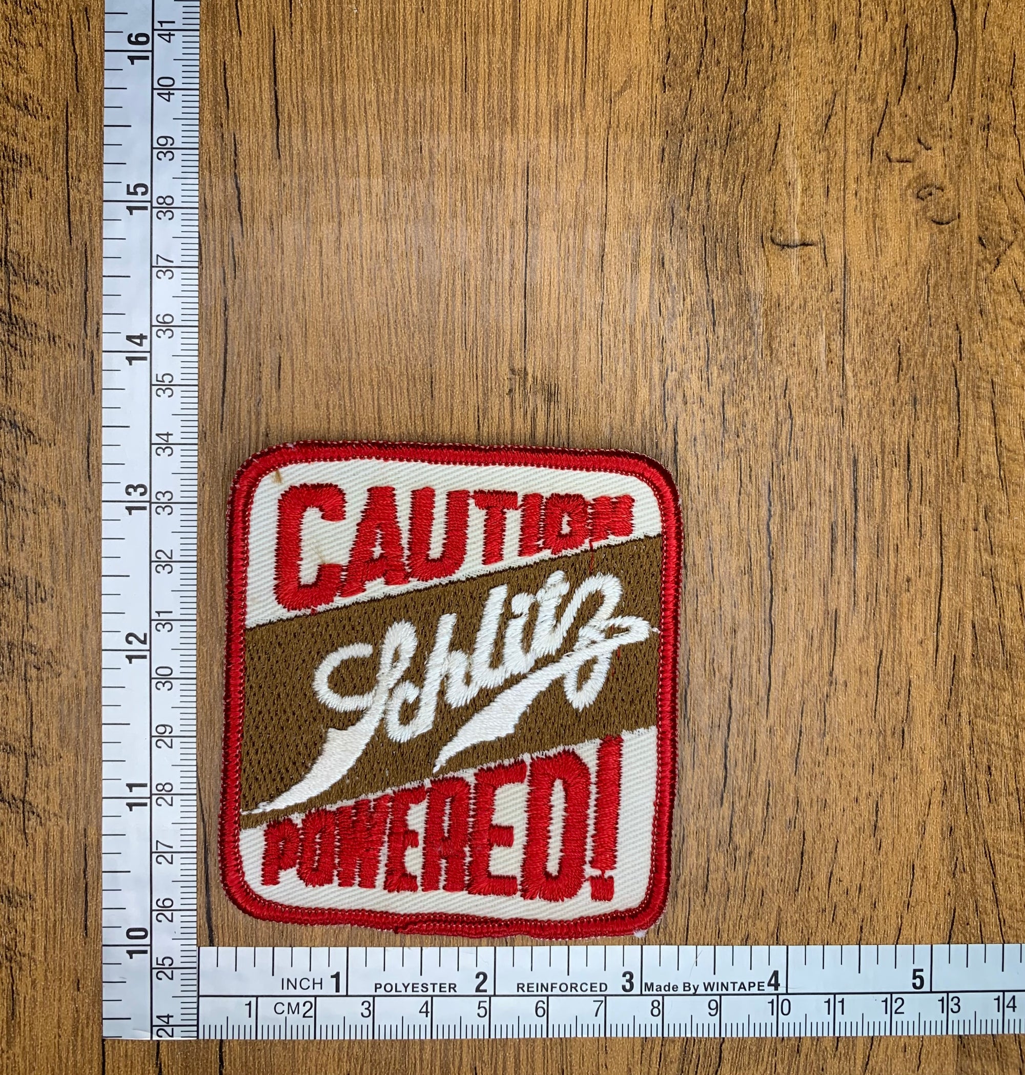 Vintage Caution Schlitz Powder
