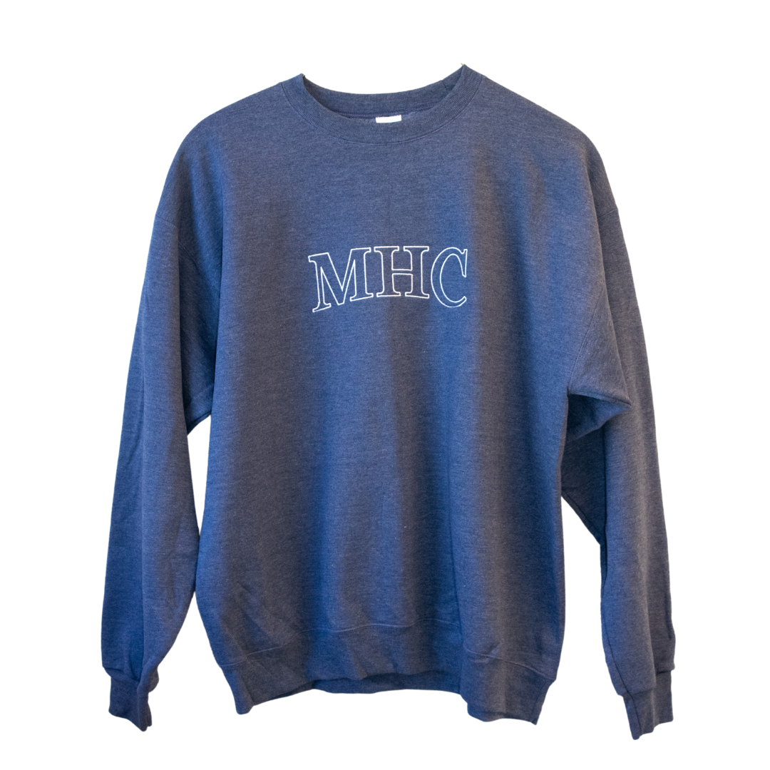 MHC Embroidered Crewneck in Blue