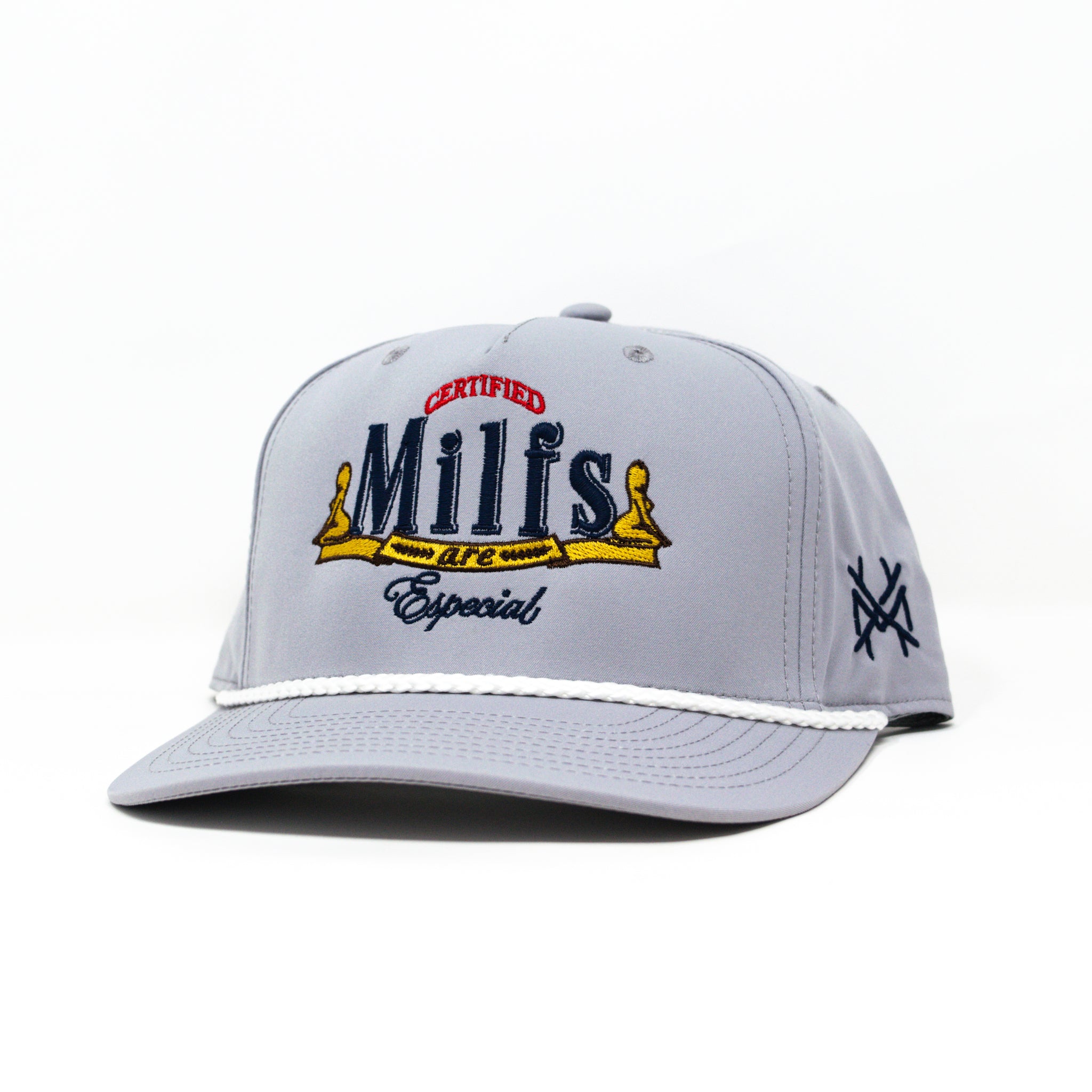 Navy Crest Fitted Dilligaf Hat