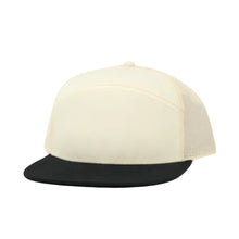 7 Panel Black/Natural Richardson Blank Hat