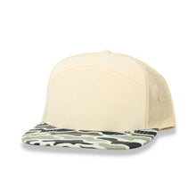 7 Panel Marsh Camo/Natural Richardson Blank Hat