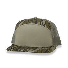 7 Panel Mossy Oak Bottomland/Loden/Bottomland Blank Hat