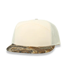 7 Panel Realtree Advantage/Natural Blank Hat