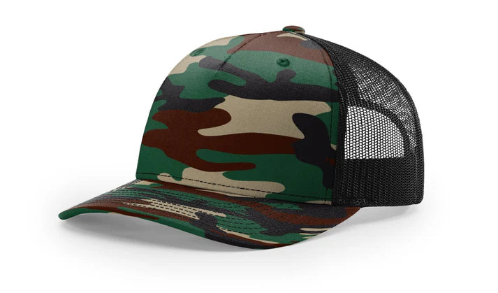 Richardson 112PFP Green Camo/Black