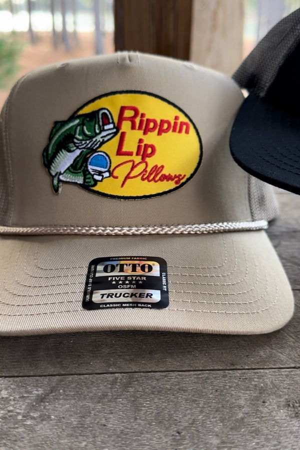 Rippin' Lips Largemouth Bass Fishing Trucker Hat