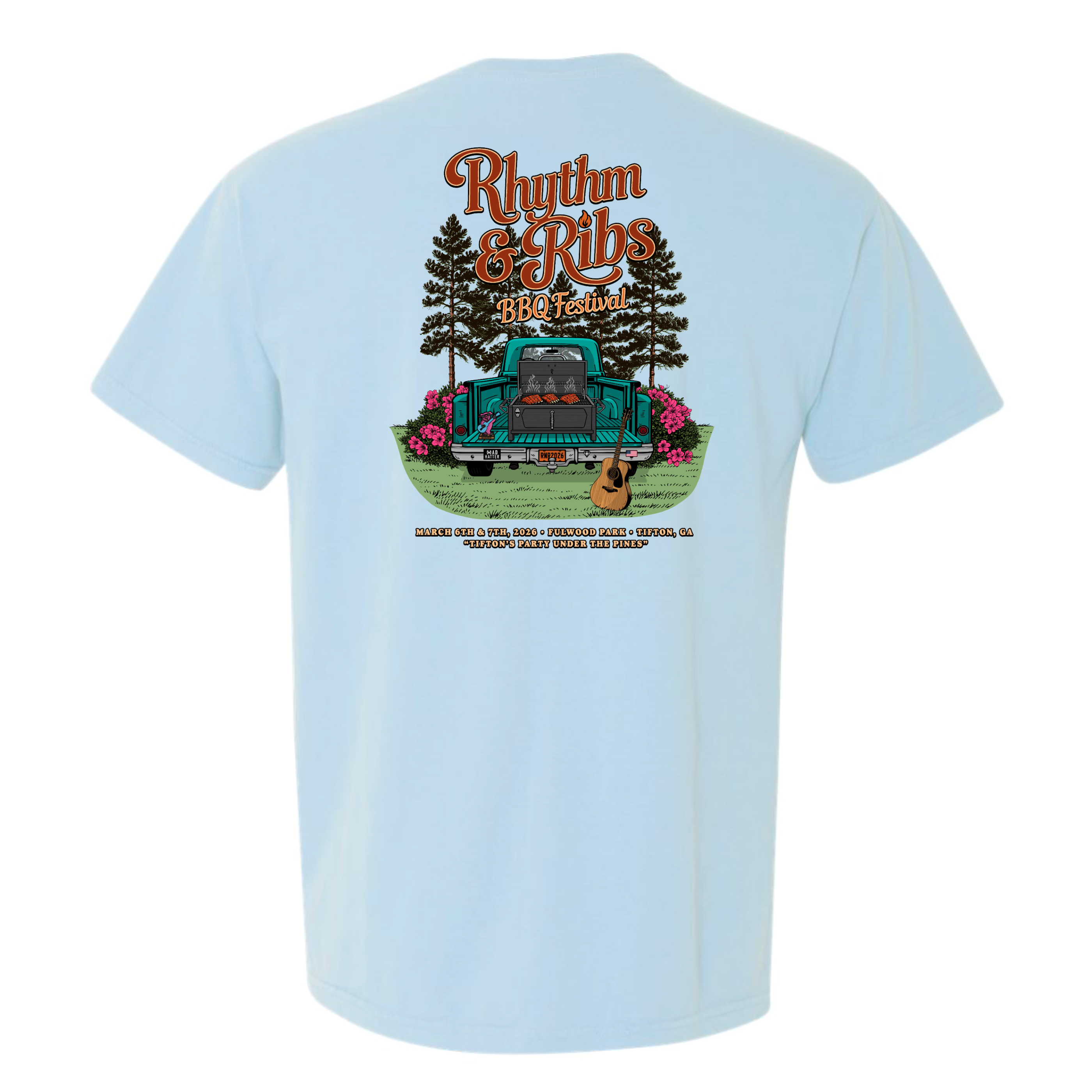 Rhythm and Ribs T-Shirt - The Mad Hatter Company