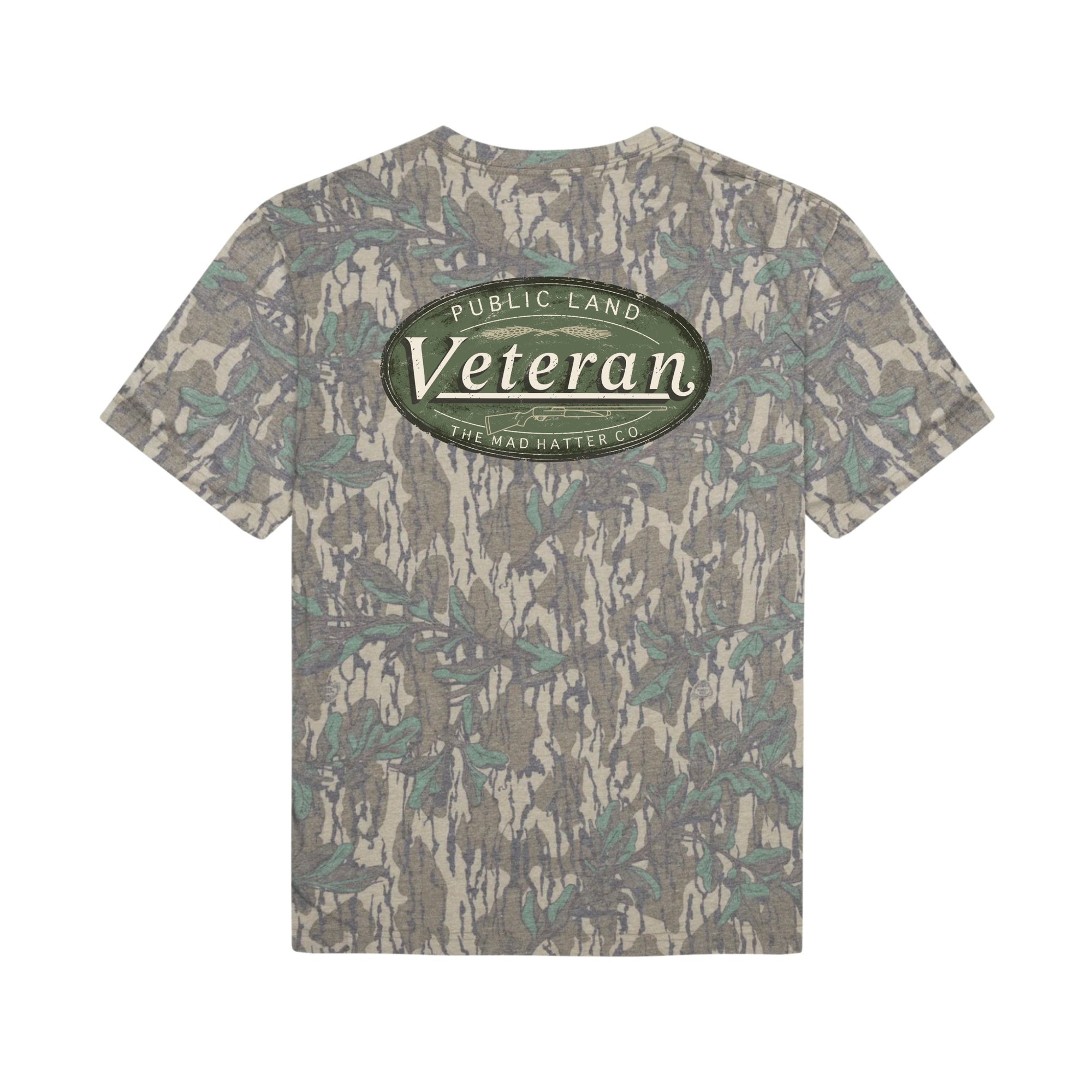 MHC Mossy Oak Greenleaf Public Land Veteran T-Shirt