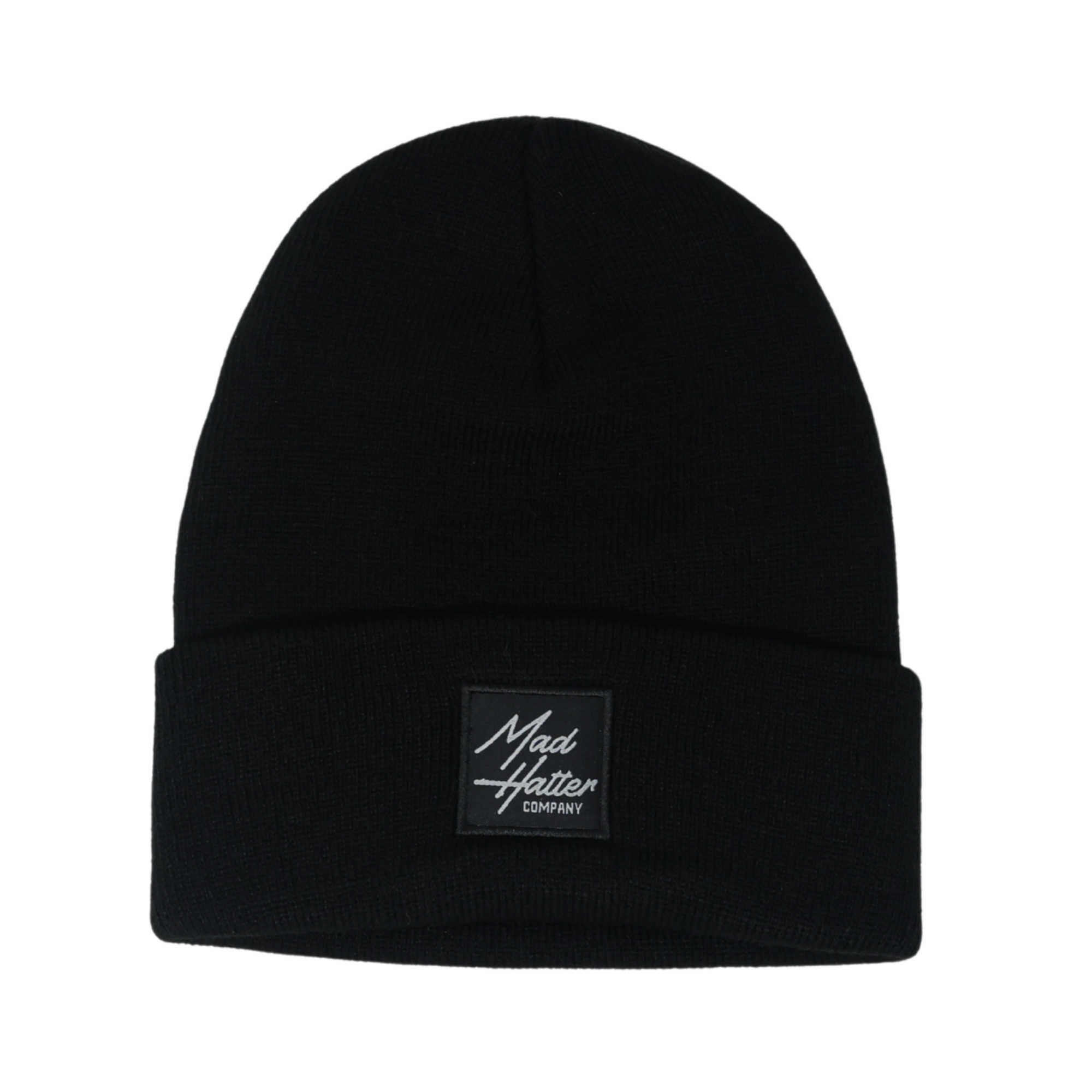 Black Beanie with Black Patch