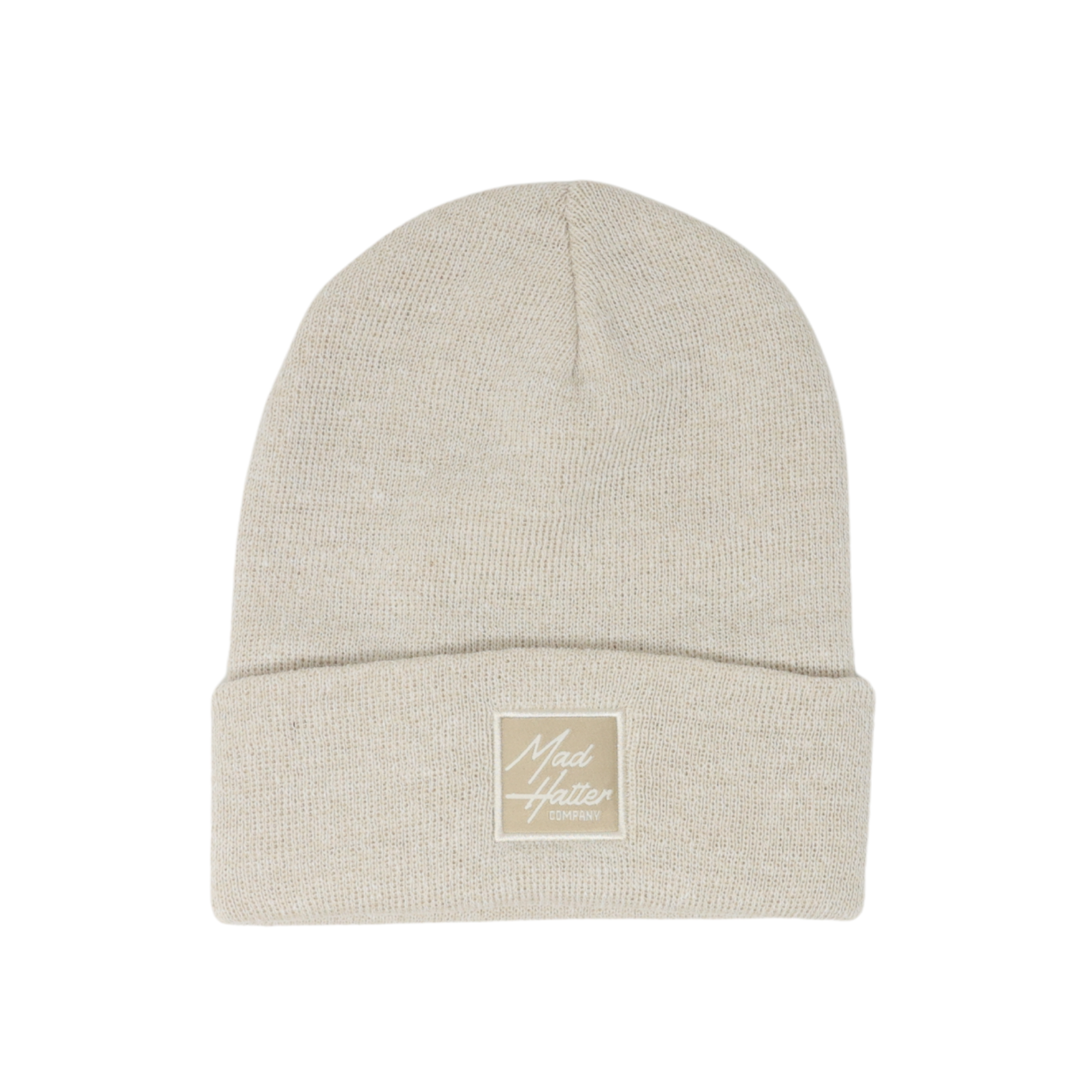 Natural Beanie with Natural Patch