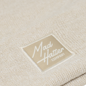 Natural Beanie with Natural Patch
