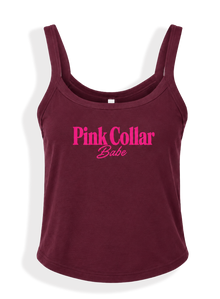 Pink Collar Babe Tank Top