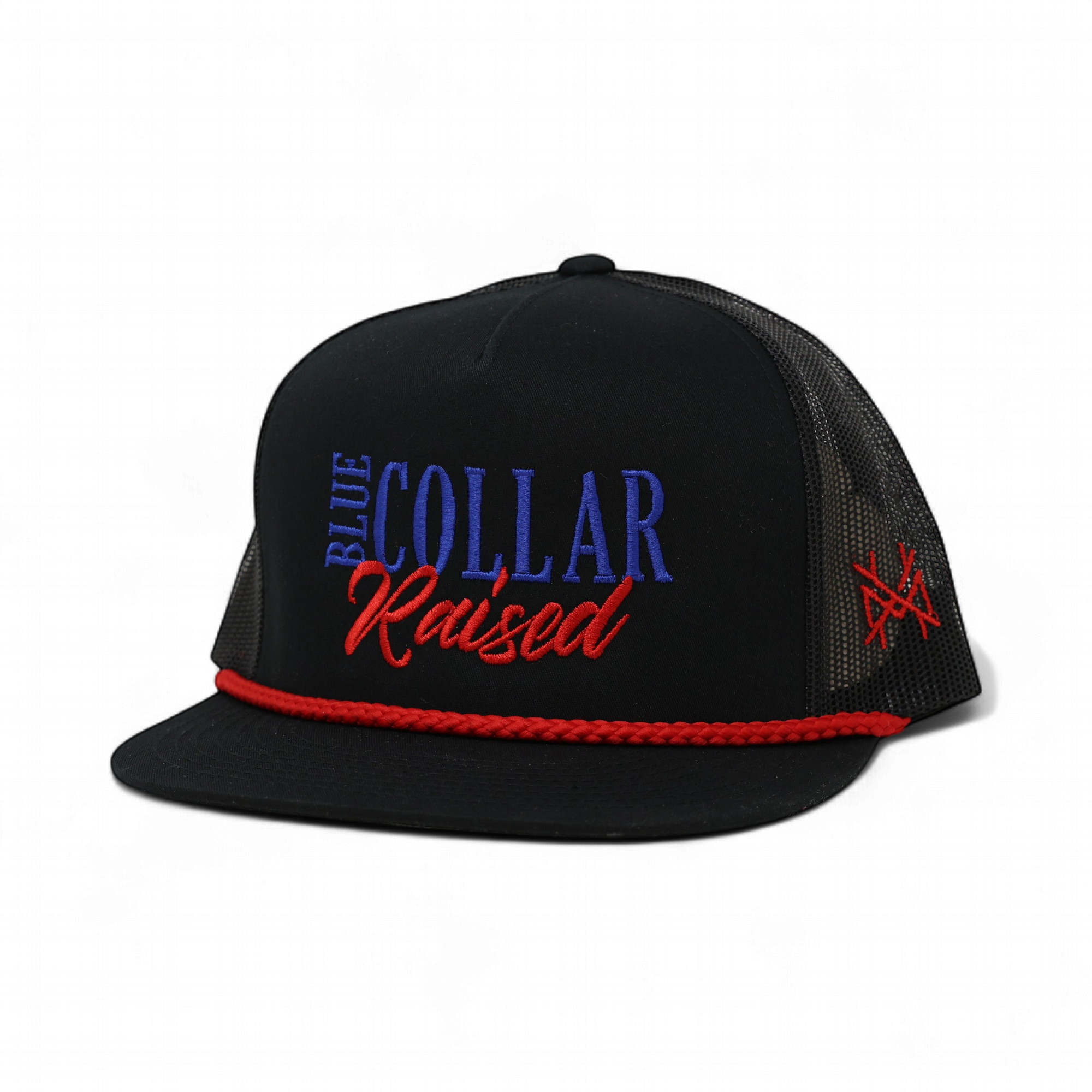 Blue Collar Raised Snapback Hat