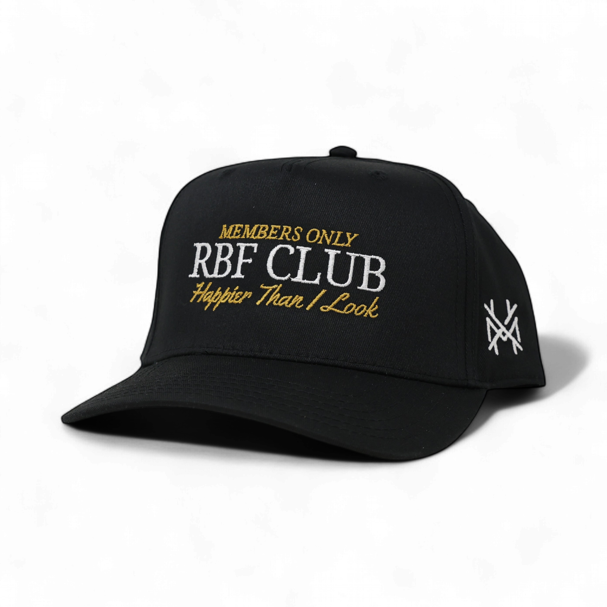 Signature hat from The Mad Hatter Company RBF Club with stylish design and adjustable strap, shown in the product image.