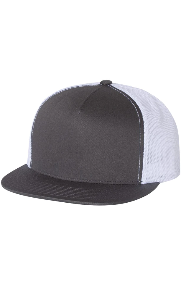 Flat Bill Charcoal/White