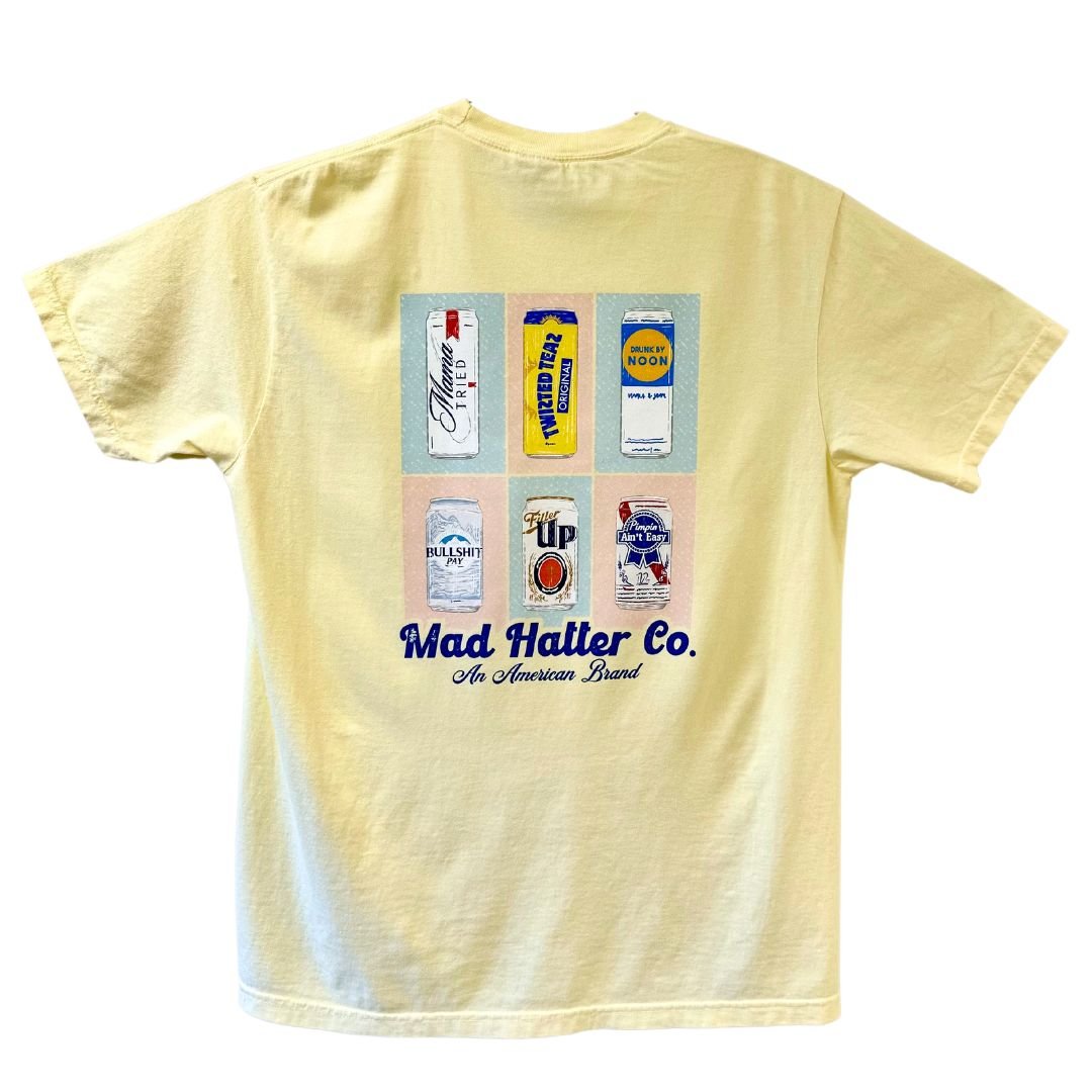 Brewski Tee - Banana - The Mad Hatter Company