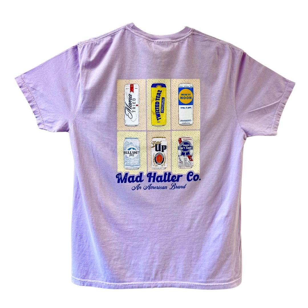 Brewski Tee - Orchid - The Mad Hatter Company