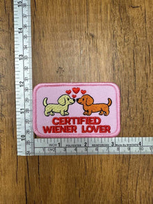 Certified Wiener Lover Embroidered Patch