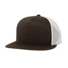 Flat Bill Brown/White