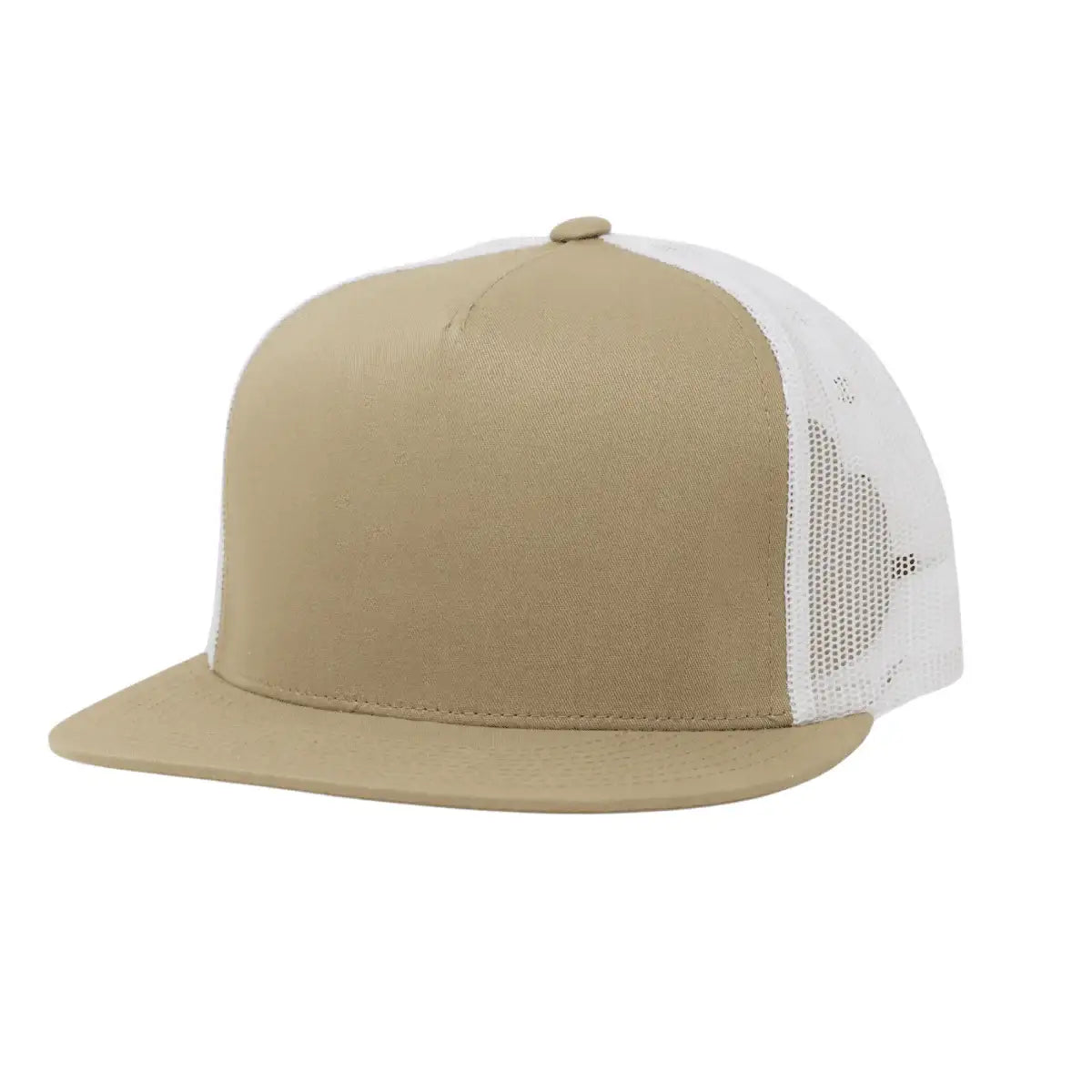 Flat Bill Khaki/White - madhatter