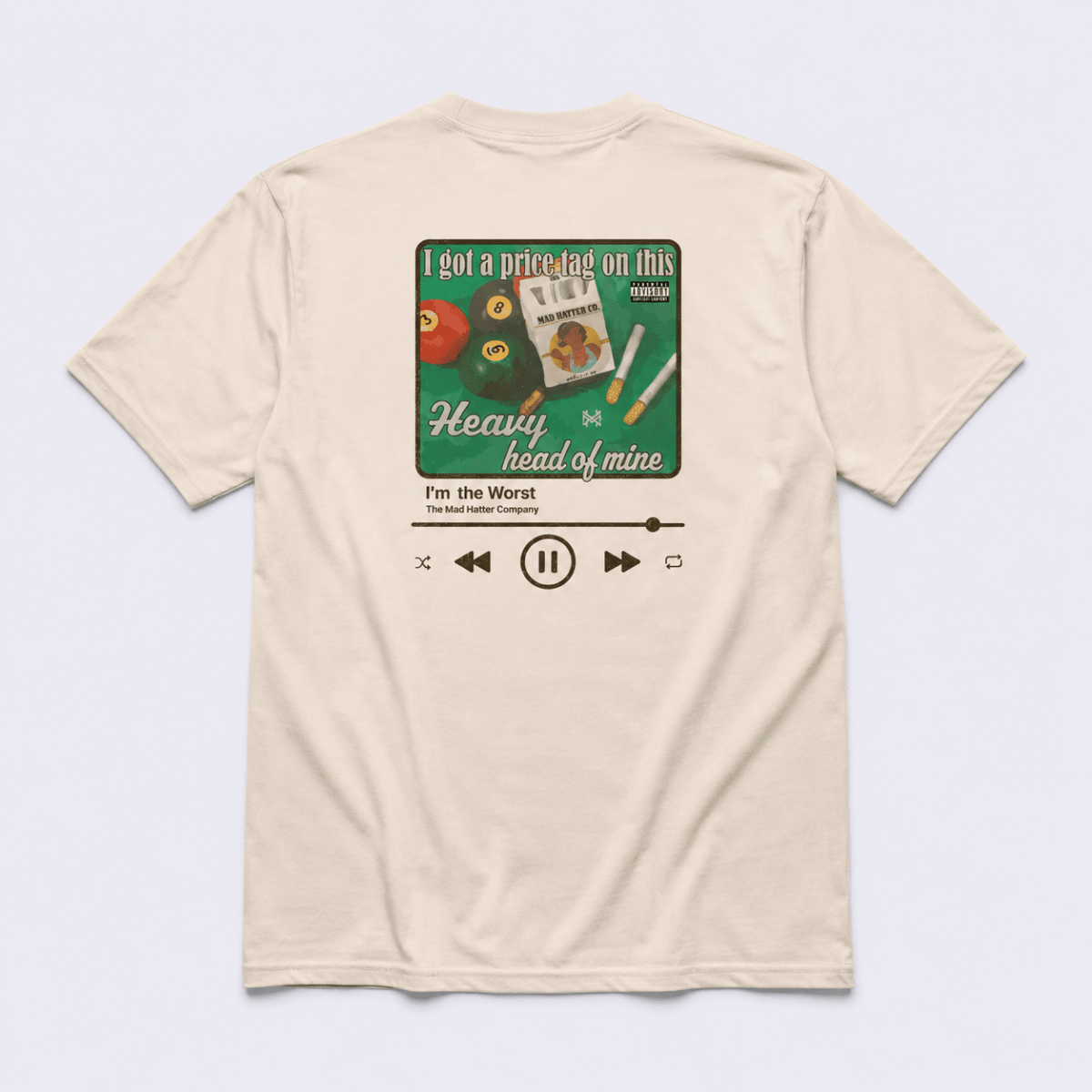 Heavy Head Of Mine Tee/TShirt | madhatter