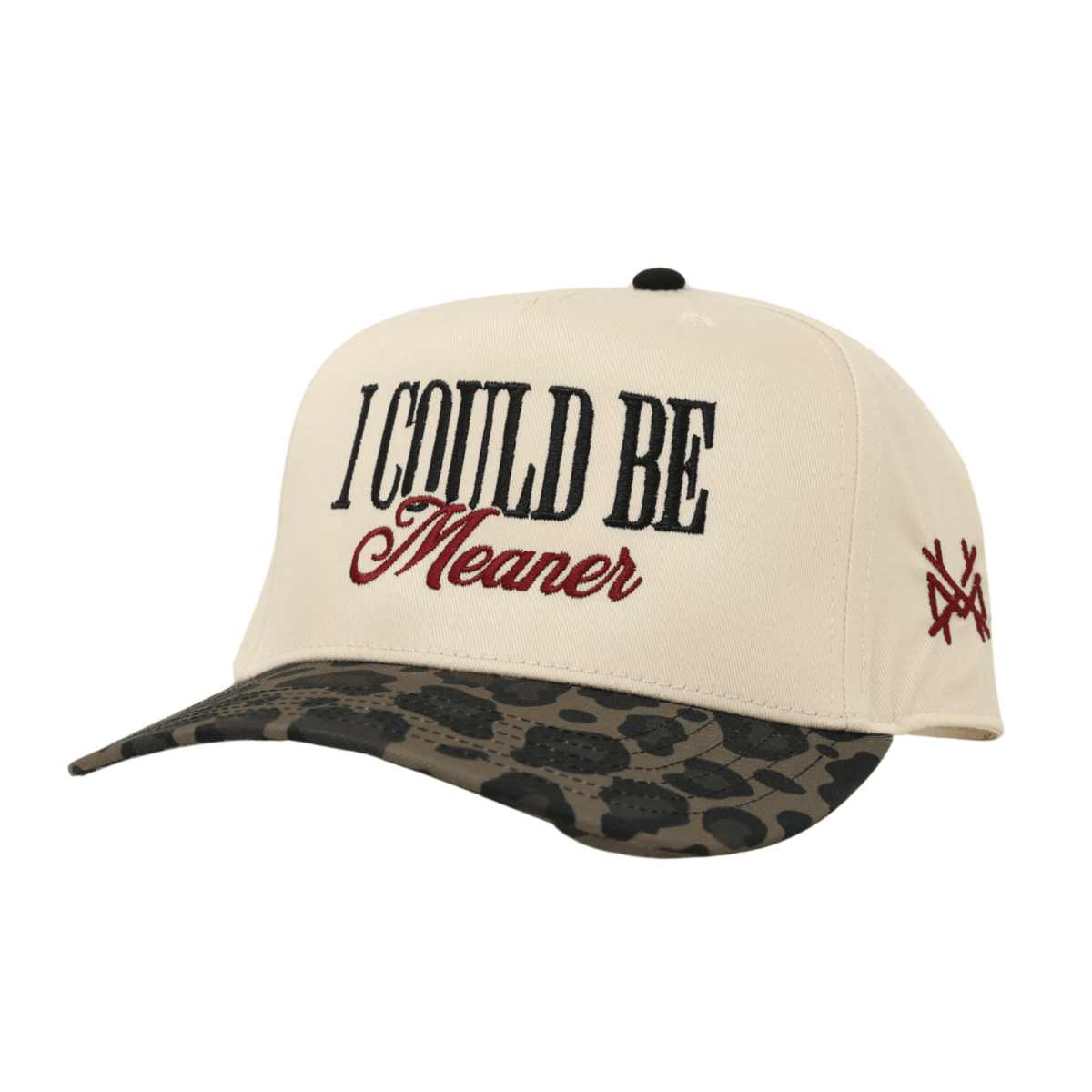 I Could Be Meaner Snapback Hat - Embroidered Statement Cap - madhatter