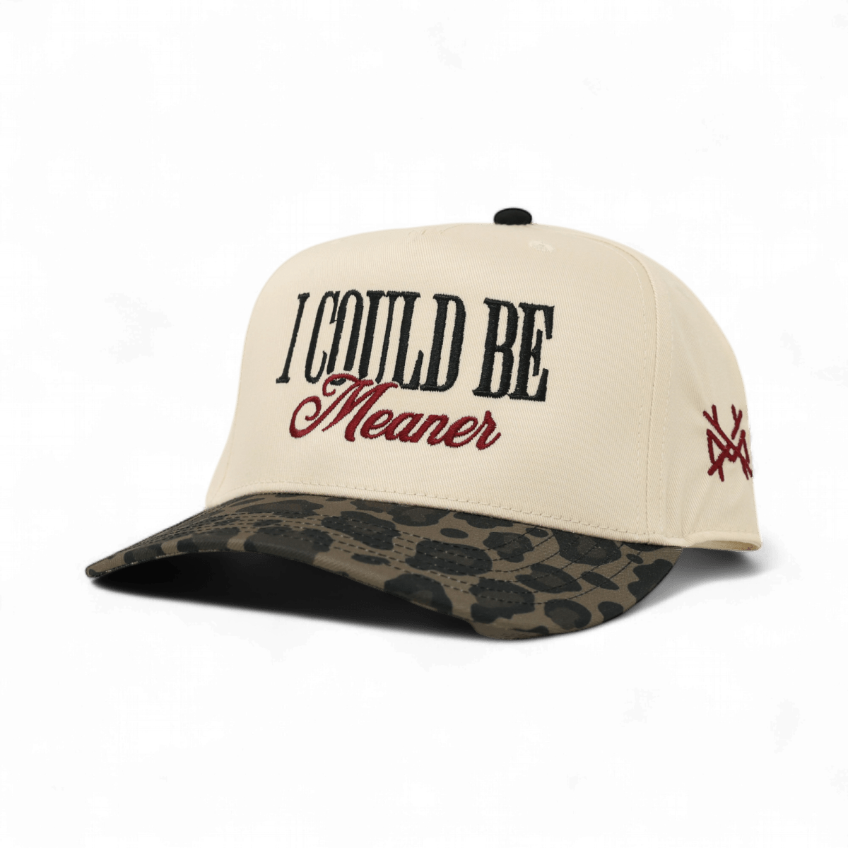 I Could Be Meaner Snapback Hat - Embroidered Statement Cap - madhatter