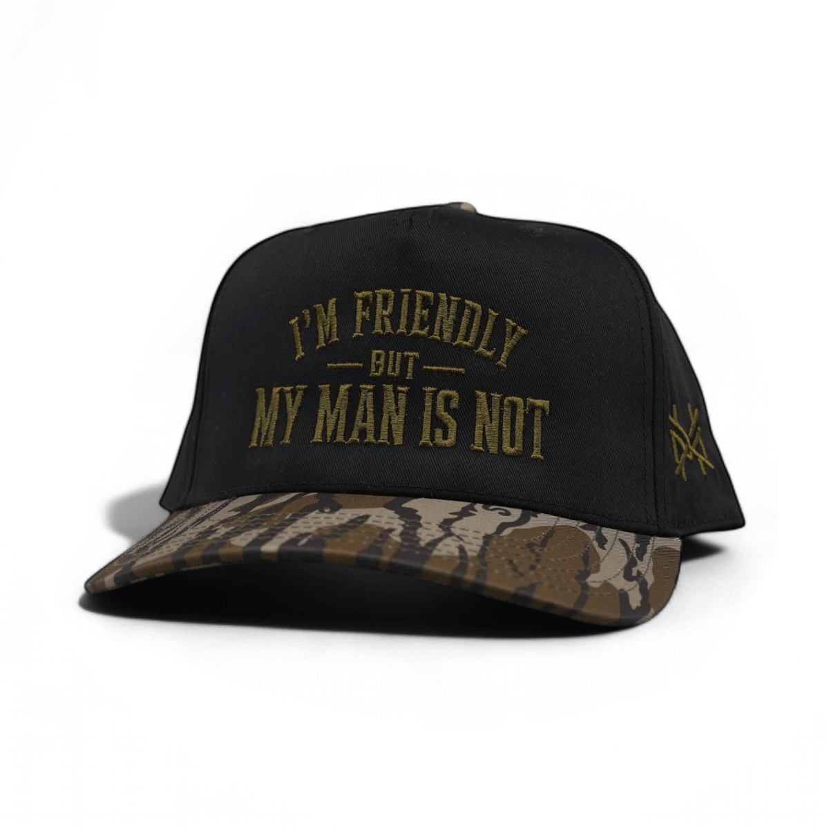 I'm Friendly My Man is Not Snapback Hat | madhatter