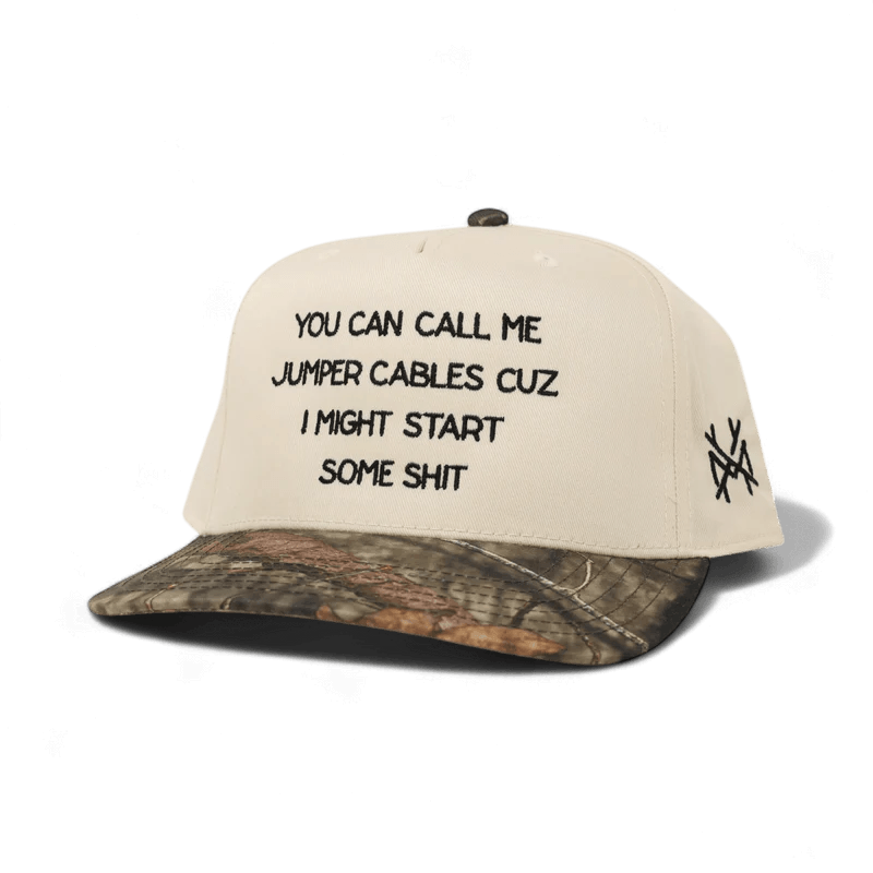 Jumper Cables Snapback Hat | madhatter