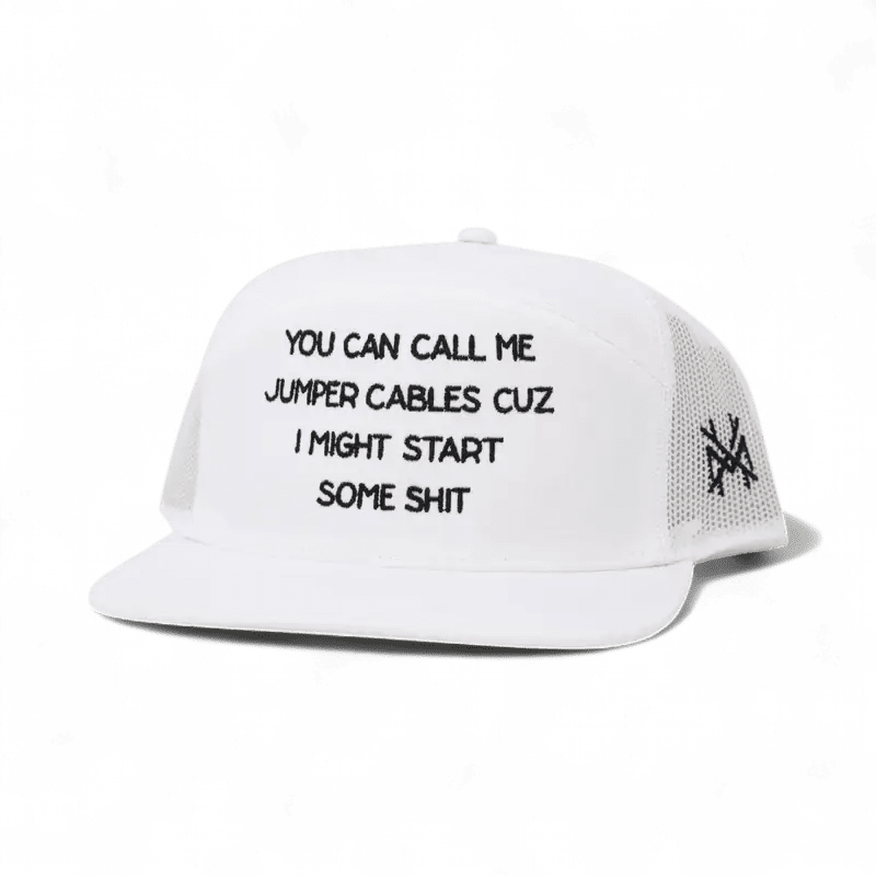 Jumper Cables Snapback Hat | madhatter