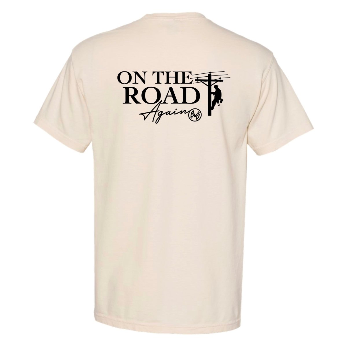 On The Road Again Lineman T-Shirt - The Mad Hatter Company