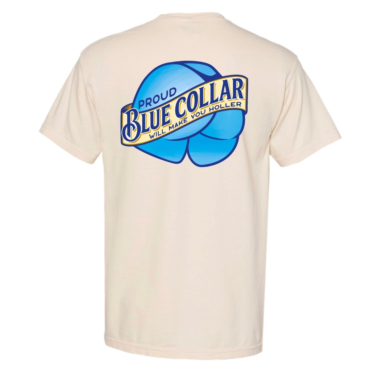 Proud Blue Collar T-Shirt - The Mad Hatter Company