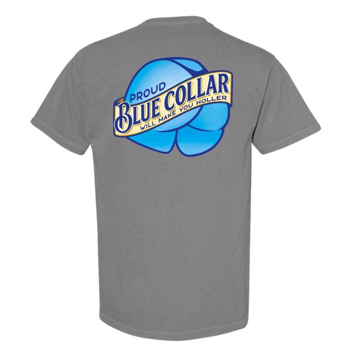 Proud Blue Collar T-Shirt - The Mad Hatter Company