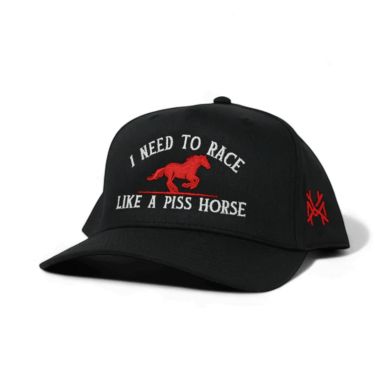 Race Like A Piss Horse Snapback Hat | madhatter