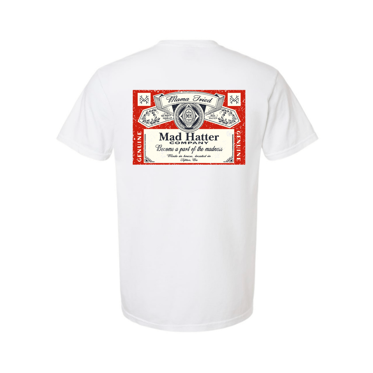 Red Label T-Shirt - The Mad Hatter Company