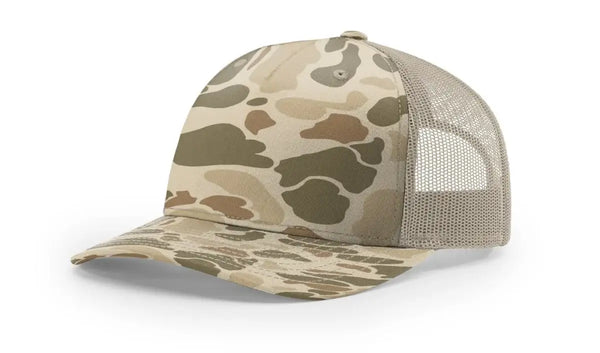 Trucker Harvest Duck Camo/Light Tan Mesh Blank Hat – The Mad