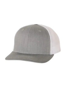 Trucker Heather Grey / White Blank Hat