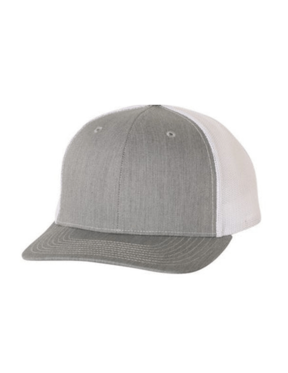 Trucker Heather Grey / White - The Mad Hatter Company