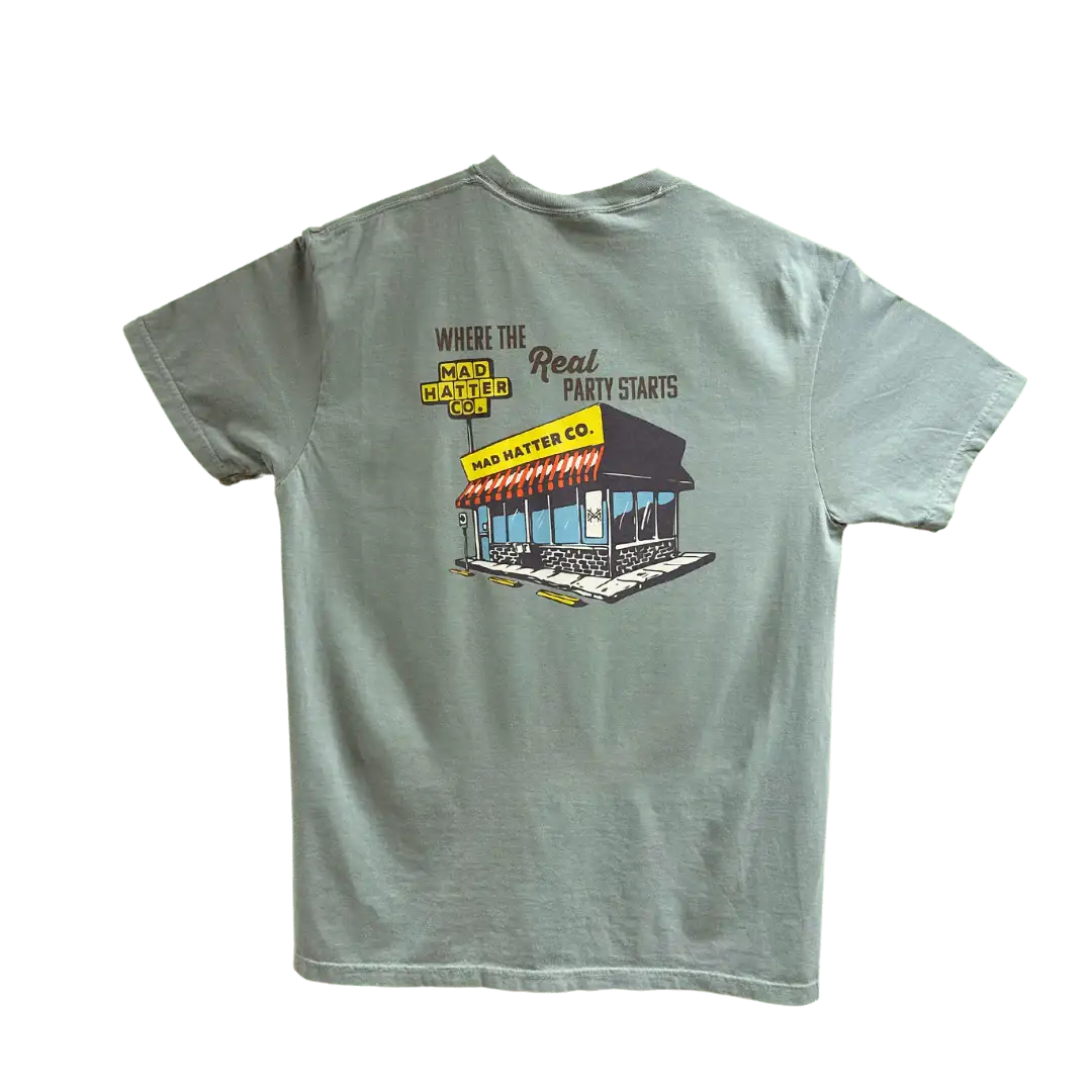 Where The Real Party Starts T-Shirt - The Mad Hatter Company