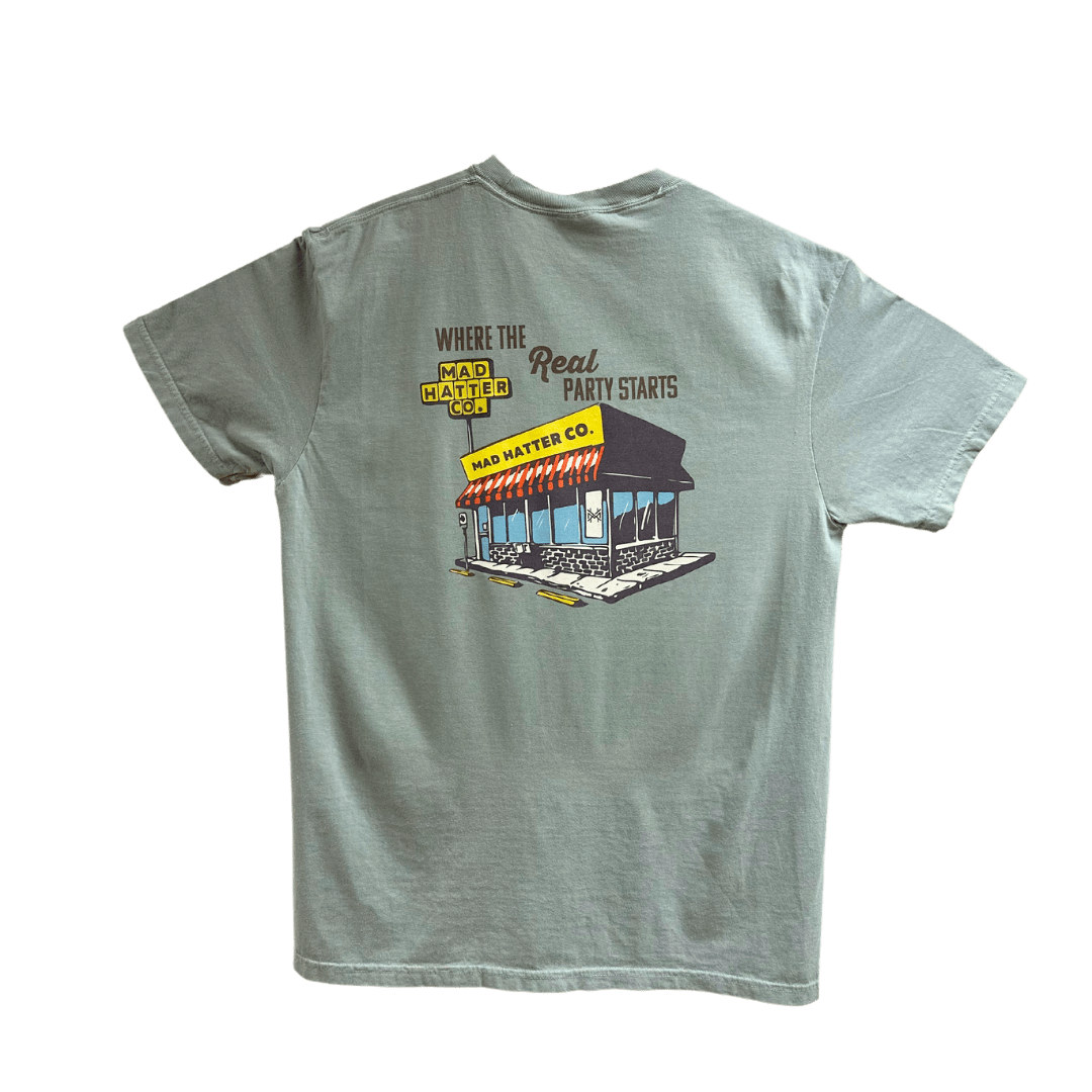 Where The Real Party Starts T-Shirt - The Mad Hatter Company