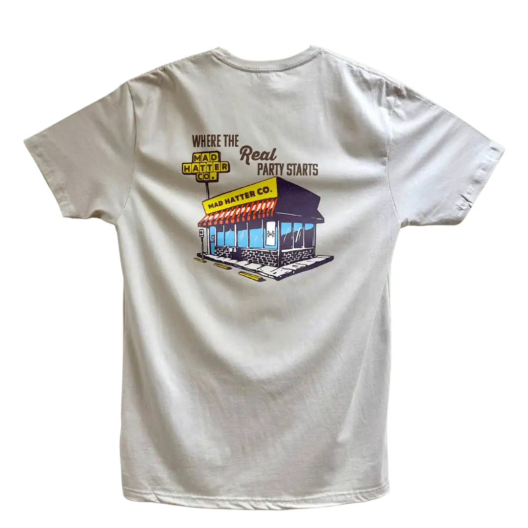 Where The Real Party Starts T-Shirt - The Mad Hatter Company