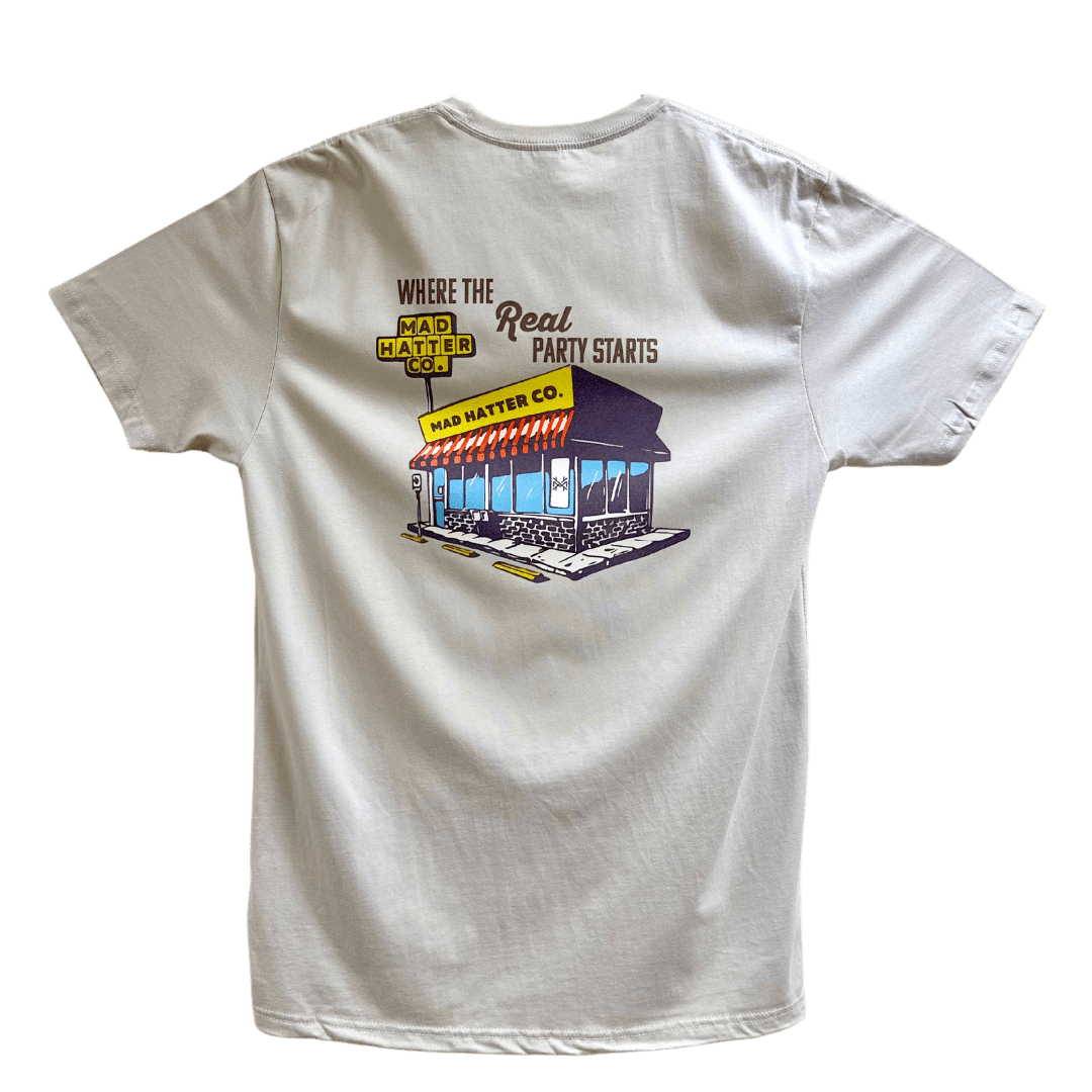 Where The Real Party Starts T-Shirt - The Mad Hatter Company