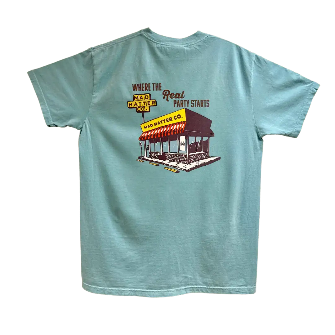 Where The Real Party Starts T-Shirt - The Mad Hatter Company