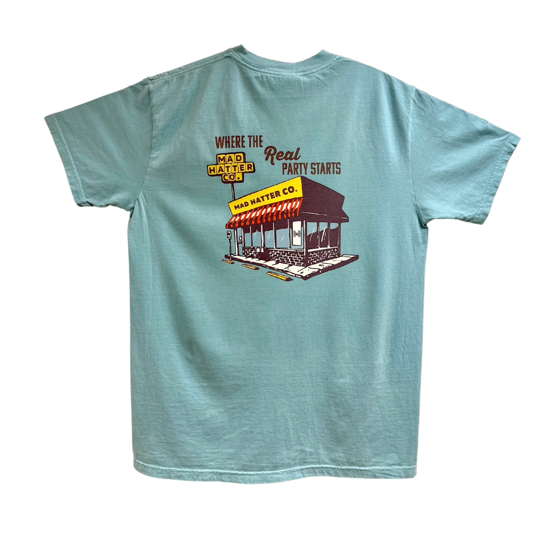 Where The Real Party Starts T-Shirt - The Mad Hatter Company