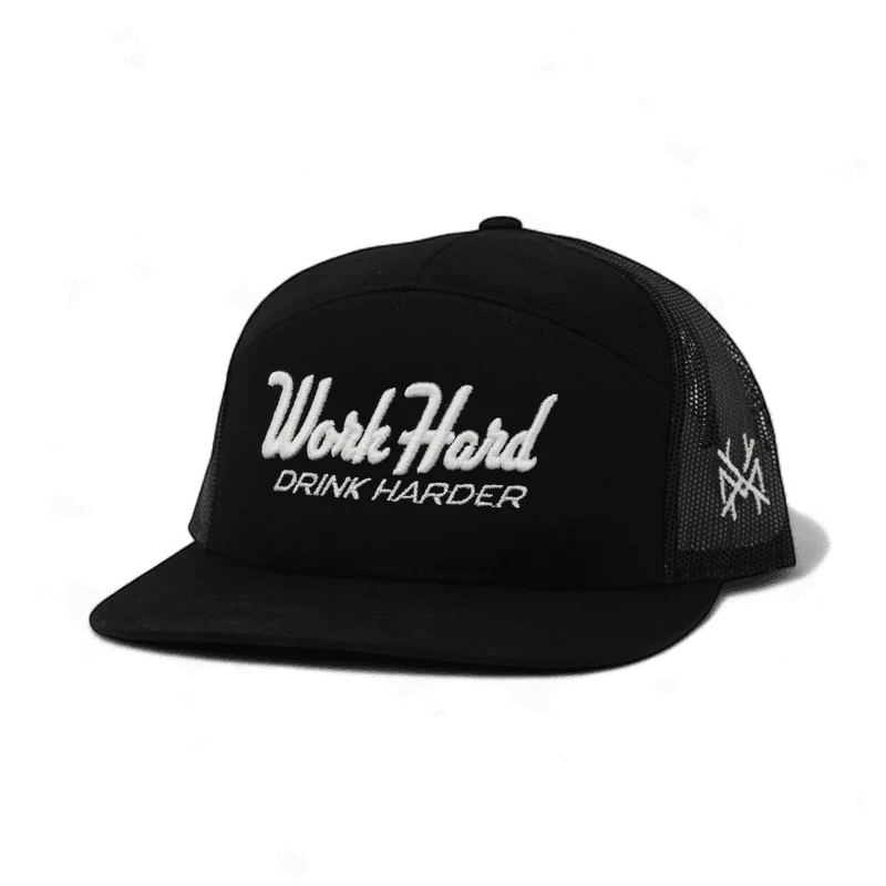 Work Hard Drink Harder Snapback Hat | madhatter