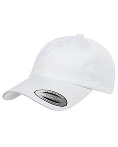 Yupoong 6245 Classic Dad Hat in White - The Mad Hatter Company