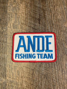 Ande Fishing Team, Fish, Rods, Water, Lakes Embroidered Patch