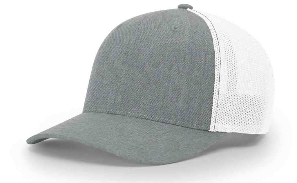 Fitted Heather Grey/White LG-XL